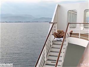 ass-fuck porn with the captain and his assistant on a luxury yacht