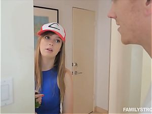 Dolly Leigh hops on her step brothers cock